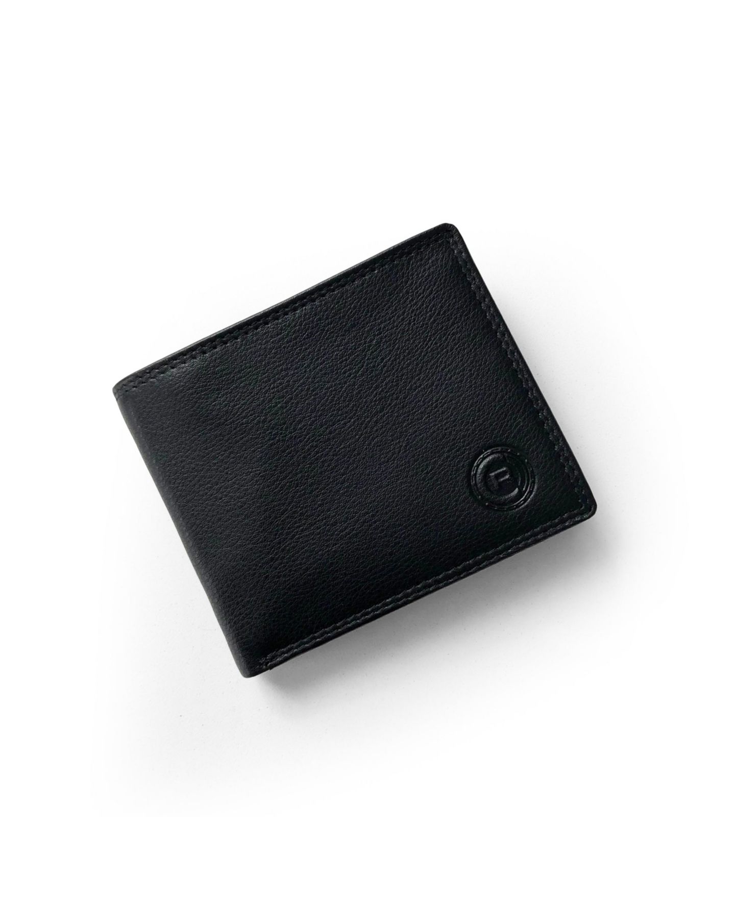 Мужской кошелёк Club Rochelier Slim Fold Wallet with Center Wing, цвет: Чёрный — фото 1
