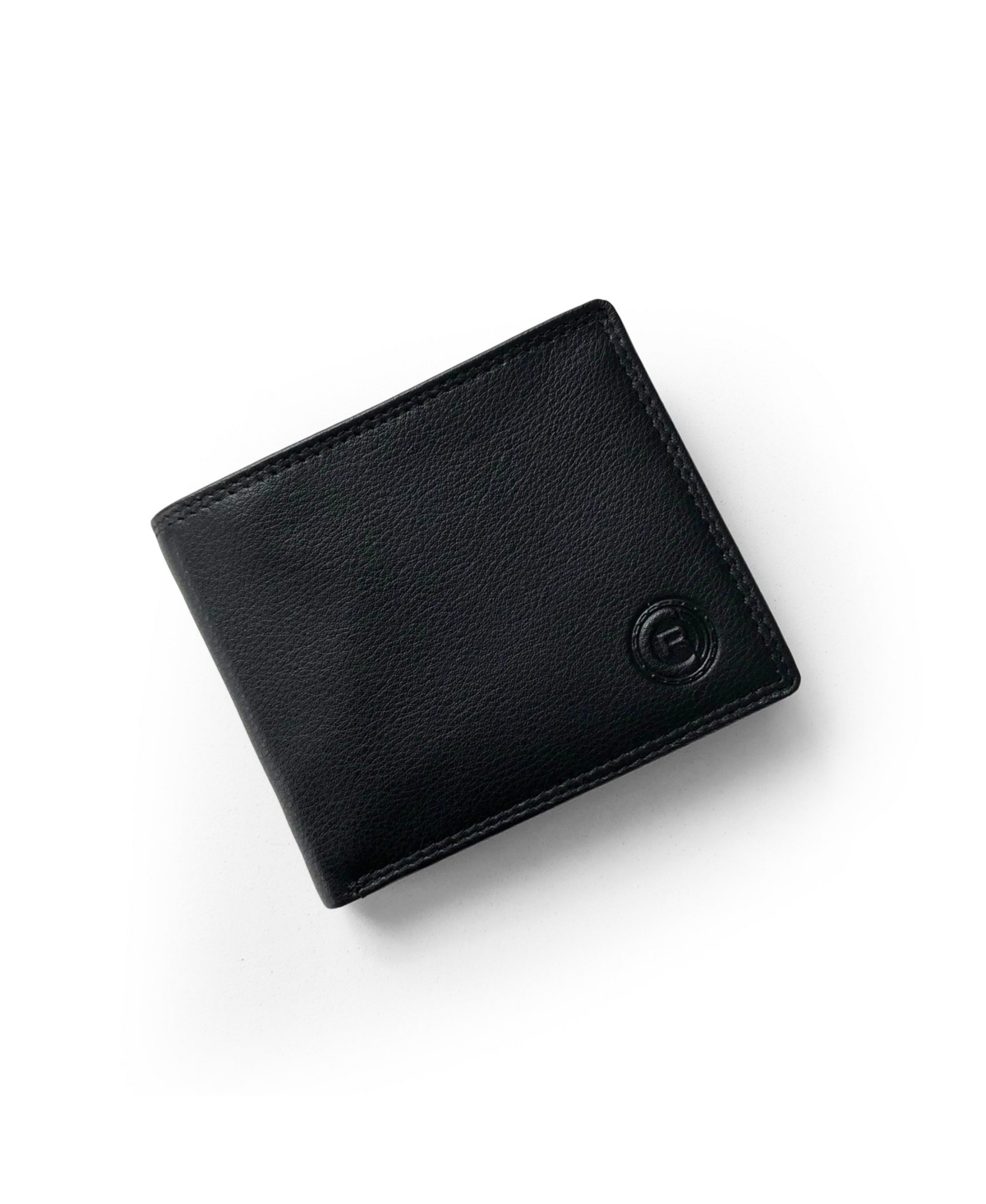 Men's Slim Fold Wallet with Center Wing - Black