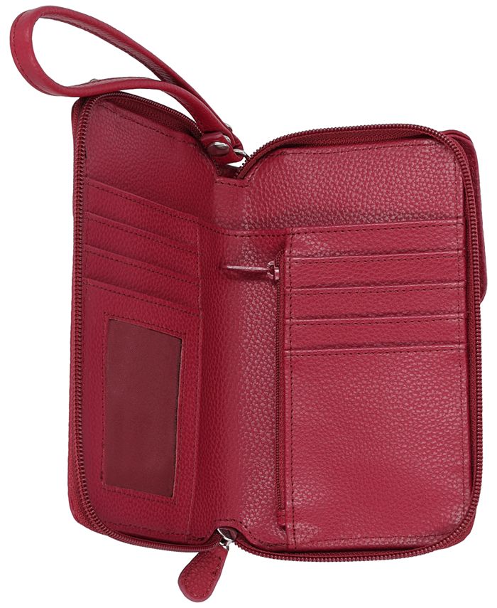Giani Bernini Softy Leather Tech Crossbody Wallet, Created for Macy's