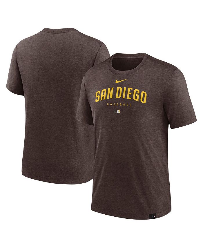 San Diego Padres Nike Authentic Collection Early Work Tri-Blend Pullover  Hoodie
