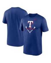 47 Men's Texas Rangers Royal Triple Down Franklin Long Sleeve T-Shirt