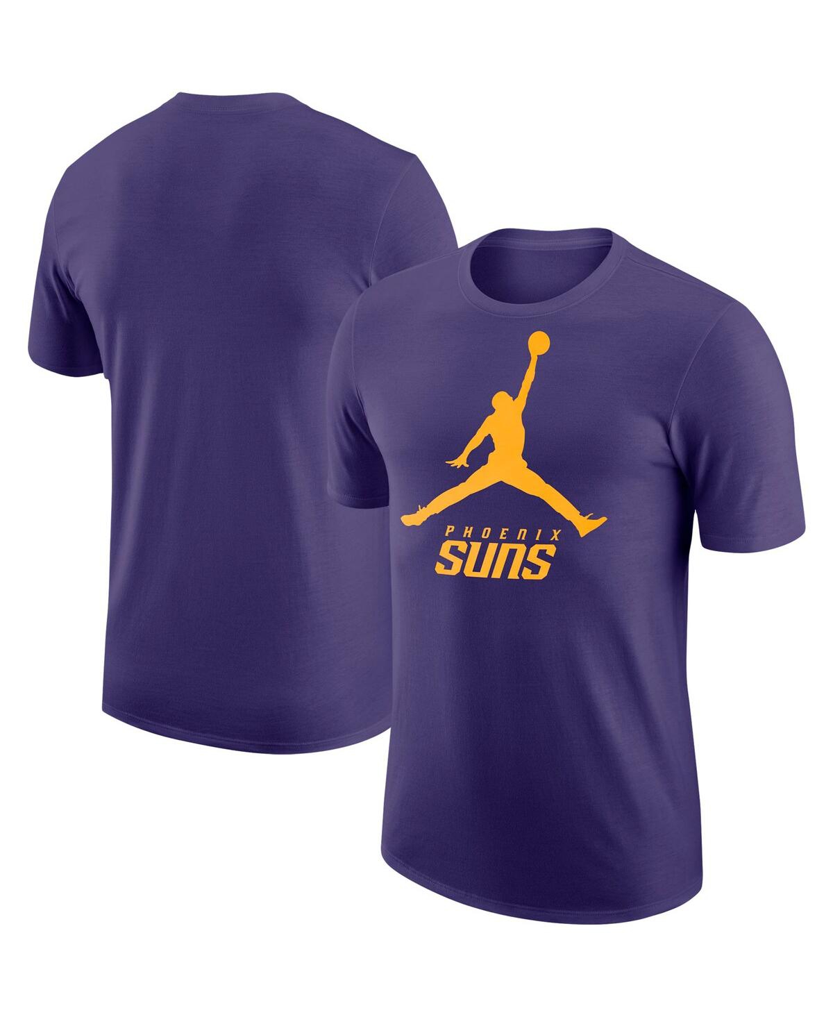 Shop Jordan Men's  Purple Phoenix Suns Essential T-shirt