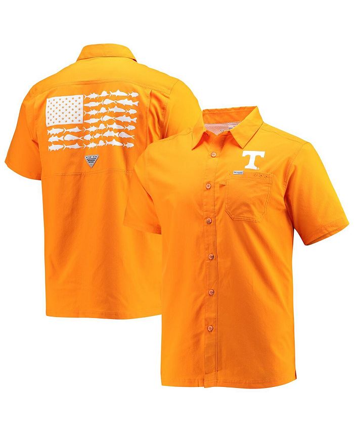 Chemise Columbia PFG Pêche Homme – Orange, Taille L, Légère Et Ventilée (occasion)