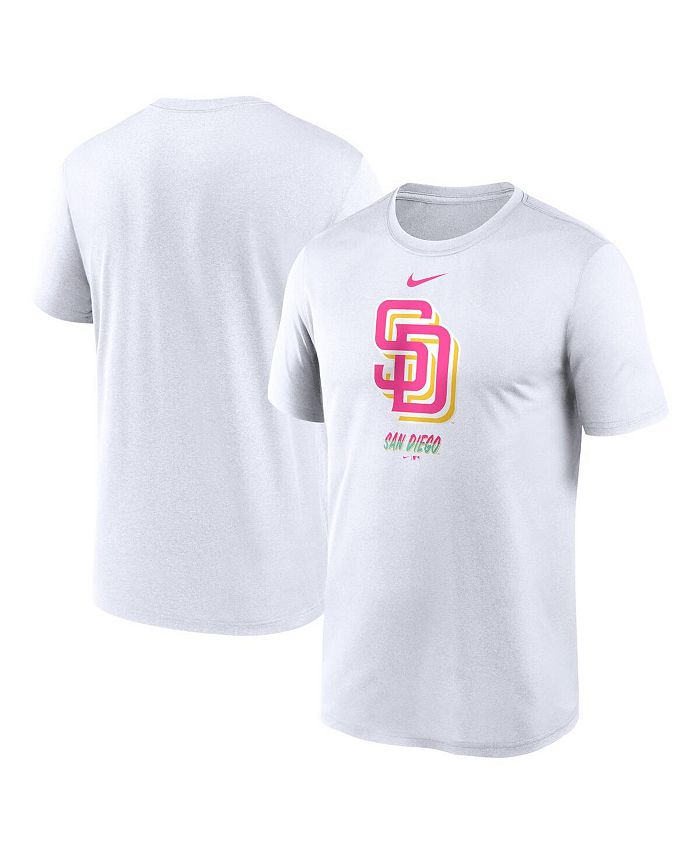 Nike Men's White San Diego Padres City Connect Logo T-shirt - Macy's