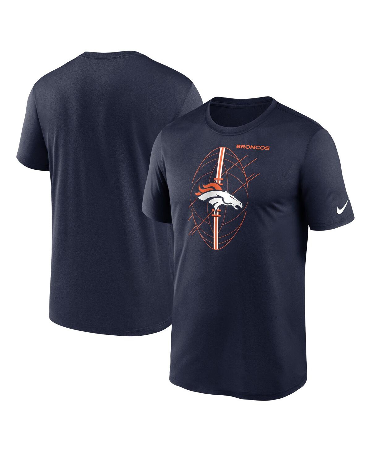 Shop Nike Men's  Navy Denver Broncos Legend Icon Performance T-shirt