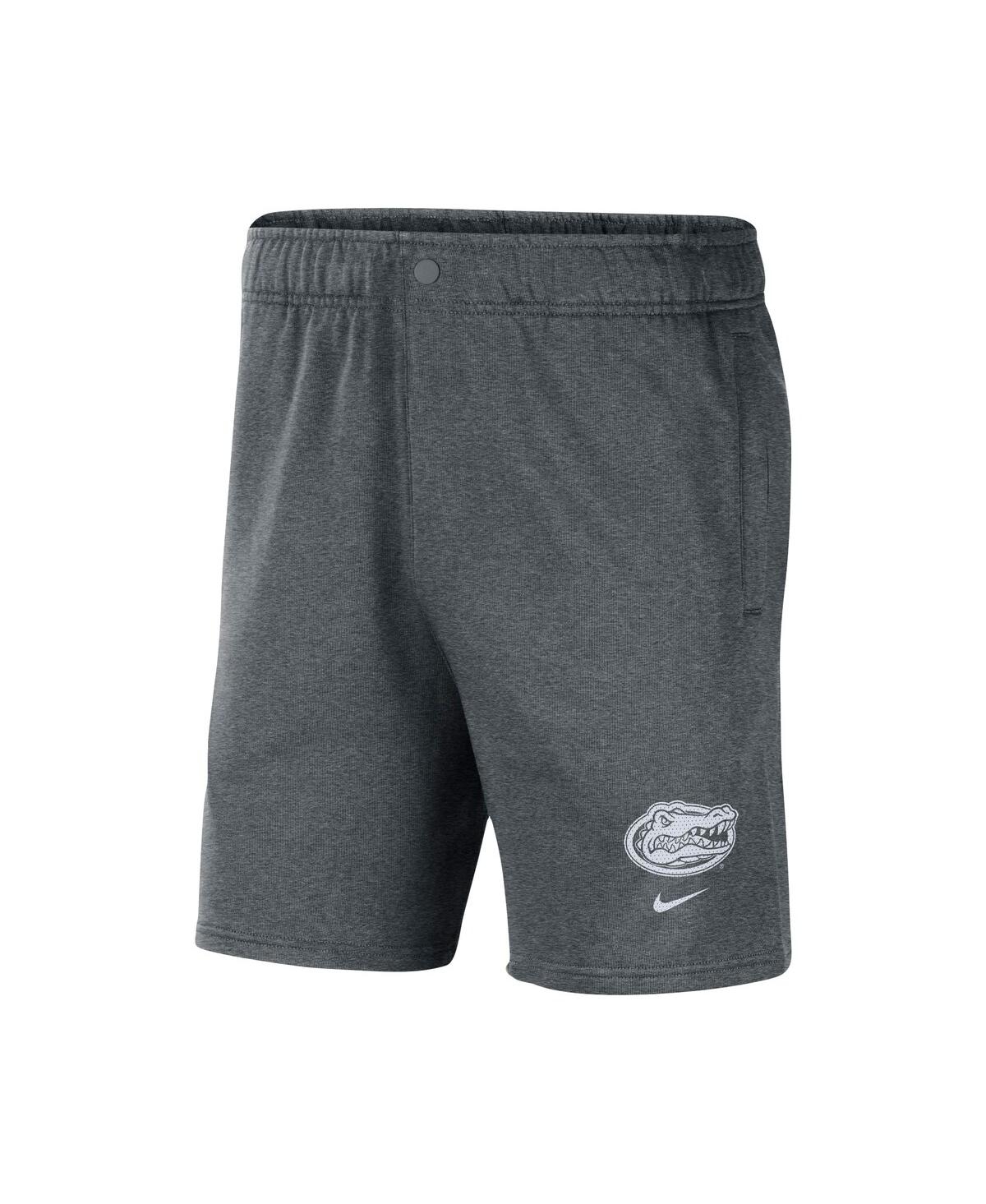 Shop Nike Men's  Gray Florida Gators Fleece Shorts