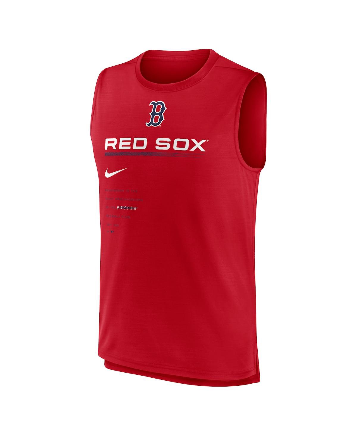 Shop Nike Men's  Red Boston Red Sox Exceed Performance Tank Top