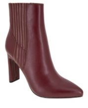 Red Faux Leather Boots for Women Booties Ankle Boots Tall