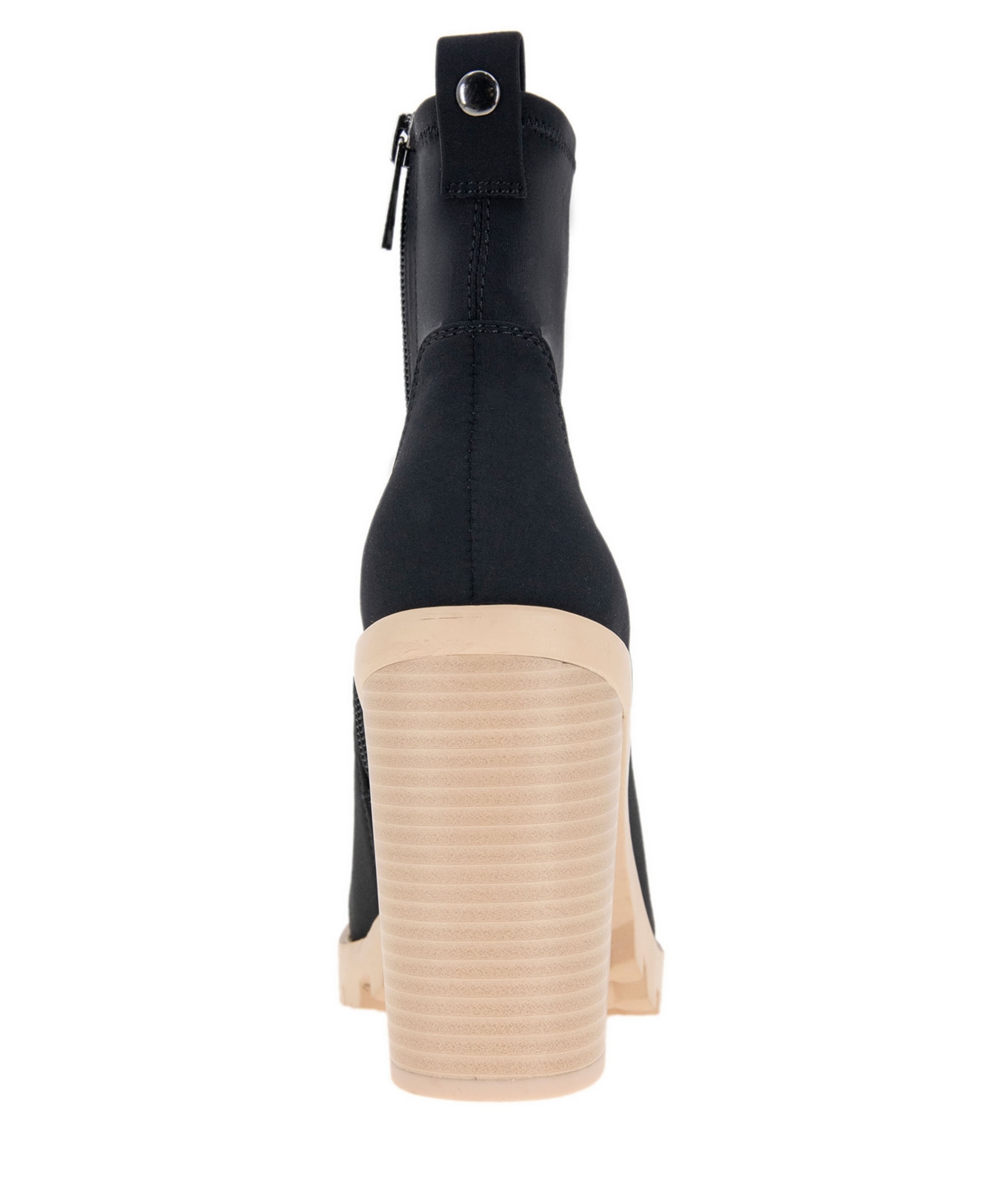 BCBGeneration Women's Pella Lug Sole Boots - Black Neoprene - Fabric