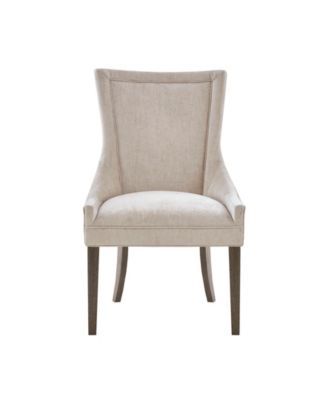 Ultra Traditional Fabric Upholstered Swoop Back Dining Side Chair, Set of 2