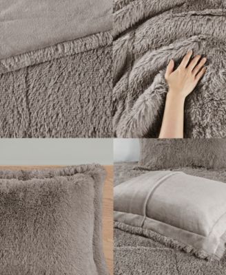 Malea Shaggy Faux-Fur 2-Pc. Comforter Set, Twin/Twin XL