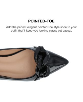 Women's Clareene Chain Pointed Toe Flats