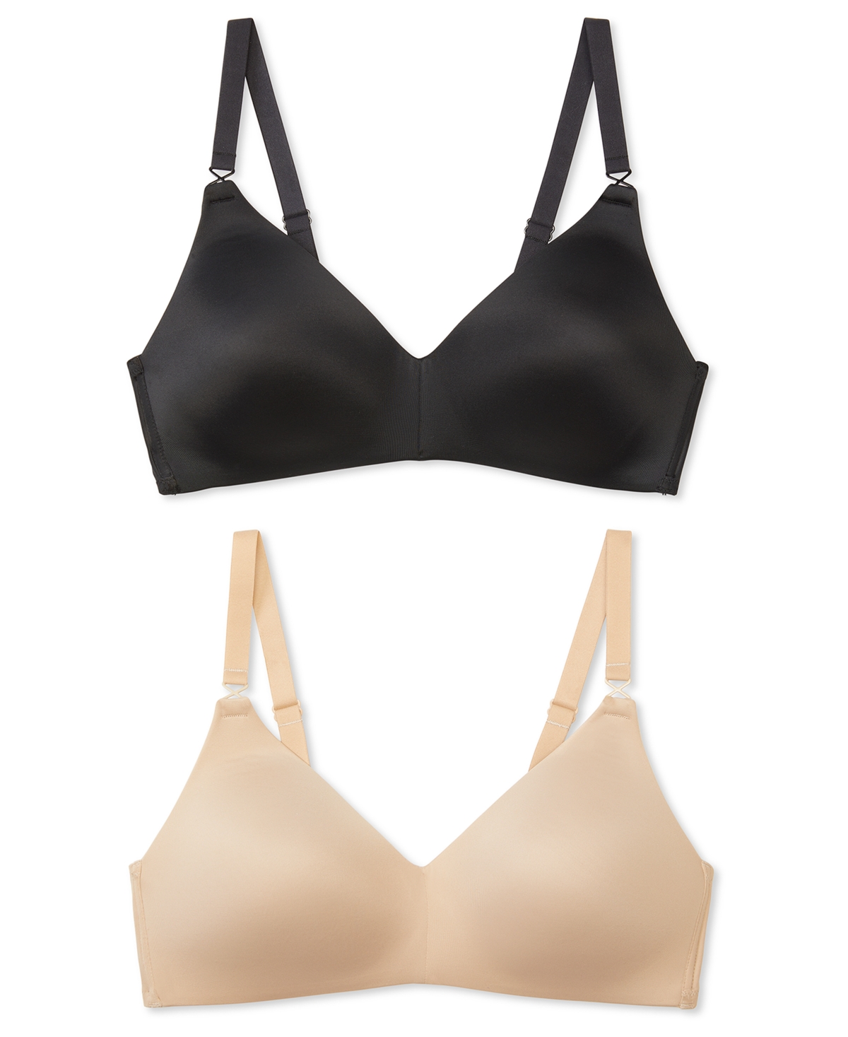 WARNER'S WARNERS ELEMENTS OF BLISS WIRELESS T-SHIRT BRA 2-PACK 04001WA