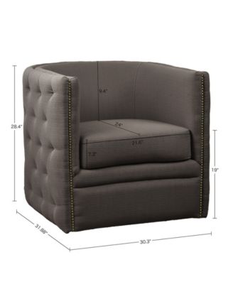 Capstone Swivel Tufted Chair