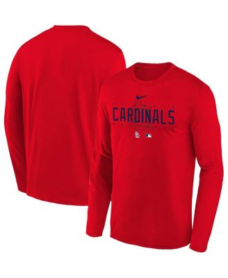 Men's St. Louis Cardinals Nike Red Authentic Collection Performance Long  Sleeve T-Shirt