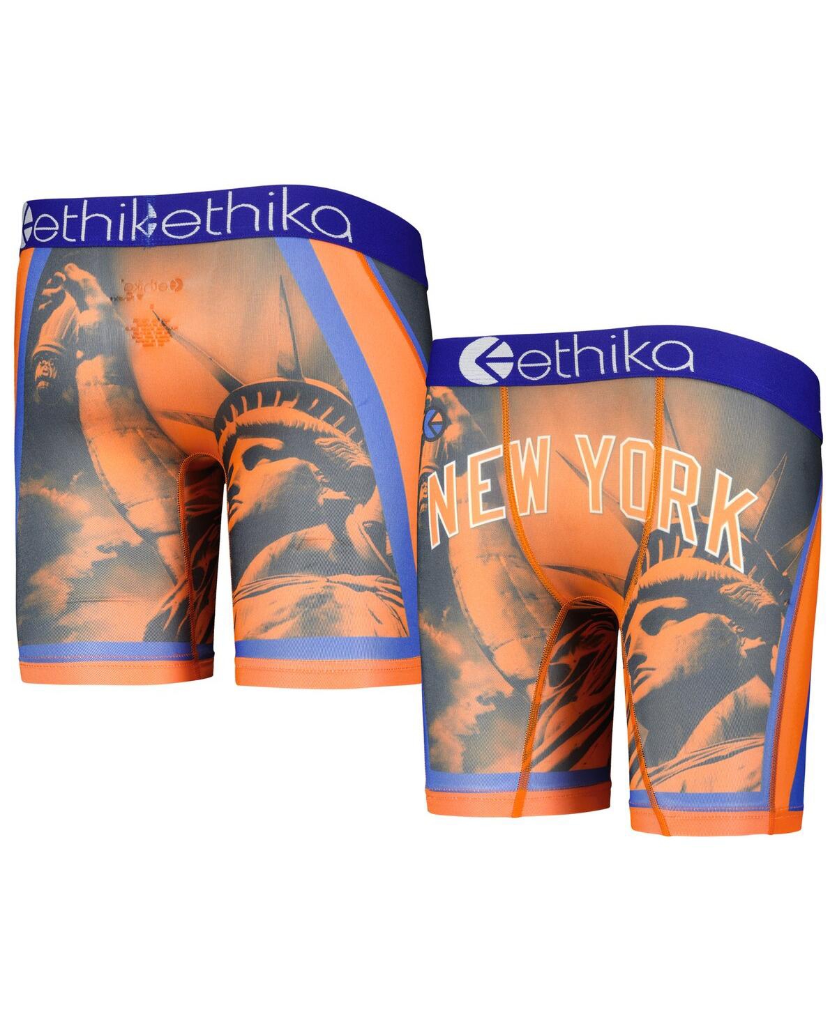 Ethika Kids' Youth Boys And Girls Orange New York Knicks City Edition Boxer  Briefs
