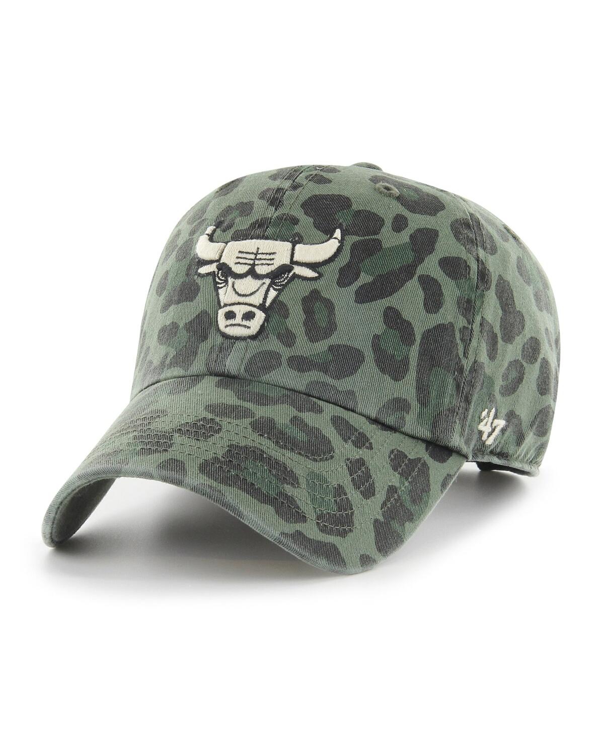 Women's '47 BrandChicago Bulls Bagheera Clean Up Adjustable Hat - Green