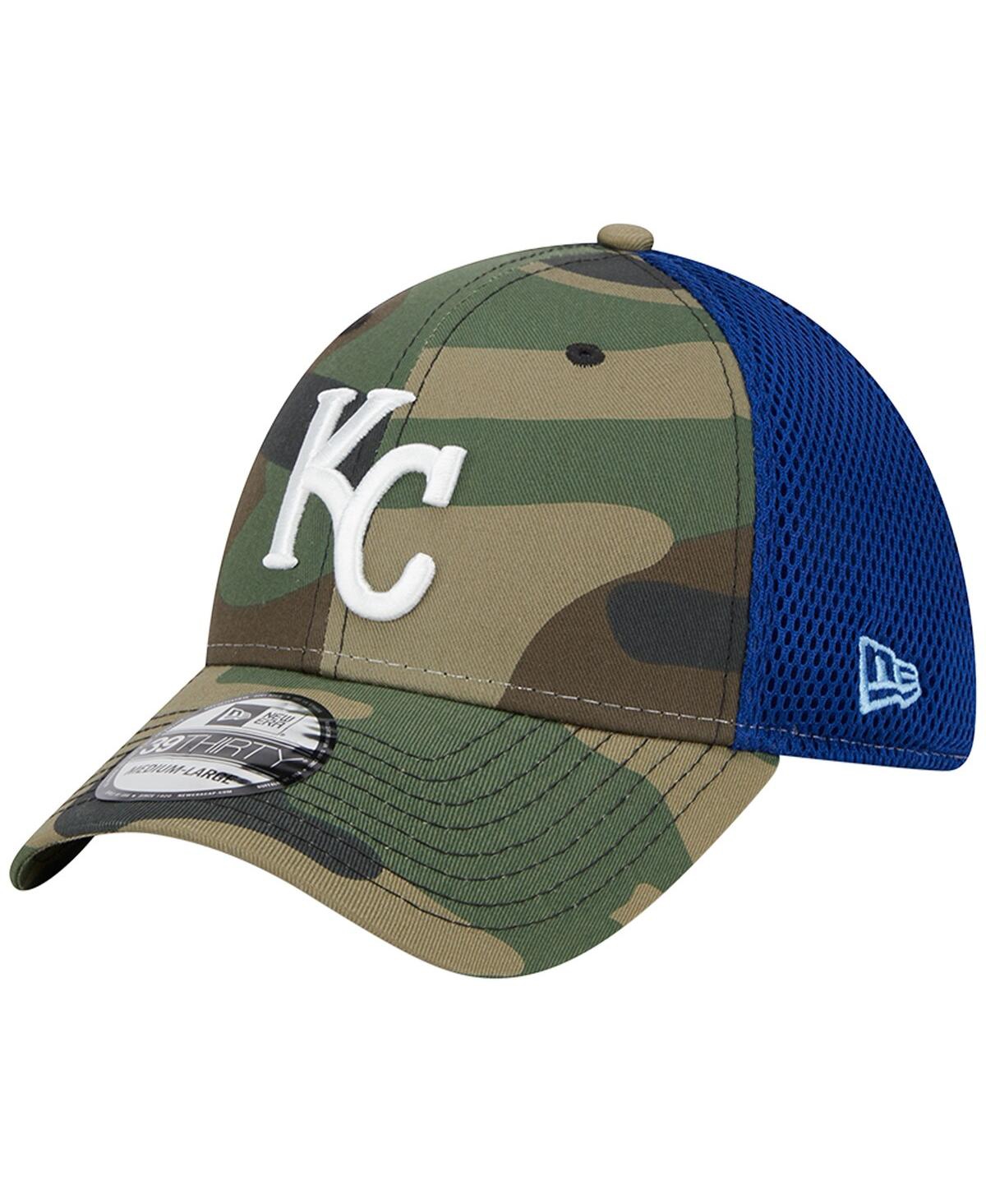 NEW ERA MEN'S NEW ERA CAMO KANSAS CITY ROYALS TEAM NEO 39THIRTY FLEX HAT 