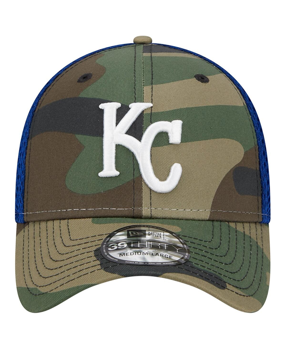 NEW ERA MEN'S NEW ERA CAMO KANSAS CITY ROYALS TEAM NEO 39THIRTY FLEX HAT 
