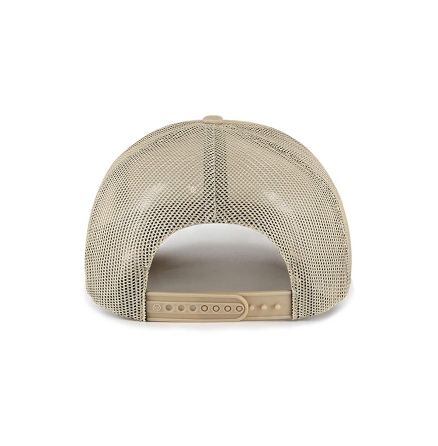 Мужская кепка '47 Brand Khaki Penn State Nittany Lions Foam Front Mesh Trucker Snapback Hat — фото 4