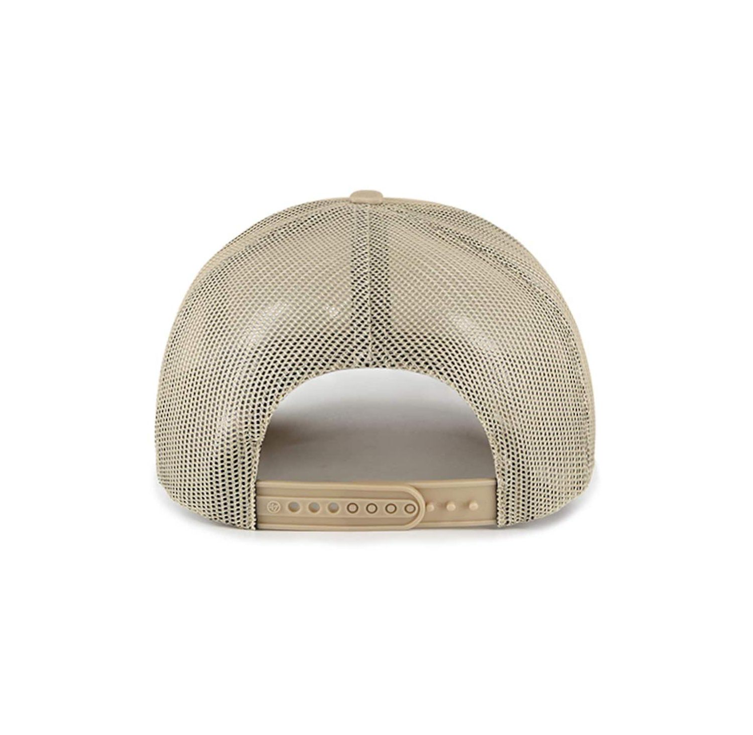 Men's Khaki Penn State Nittany Lions Foam Front Mesh Trucker Snapback Hat
