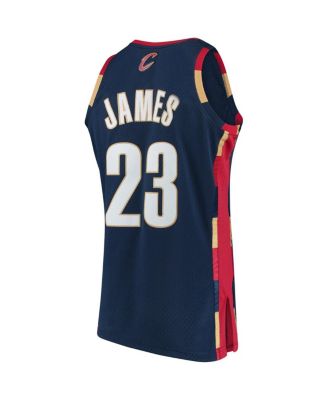 Men's LeBron James Navy Cleveland Cavaliers 2008-09 Hardwood Classics Swingman Jersey