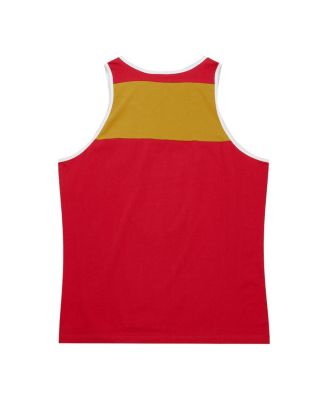 Men's Scarlet, Gold San Francisco 49ers Heritage Colorblock Tank Top