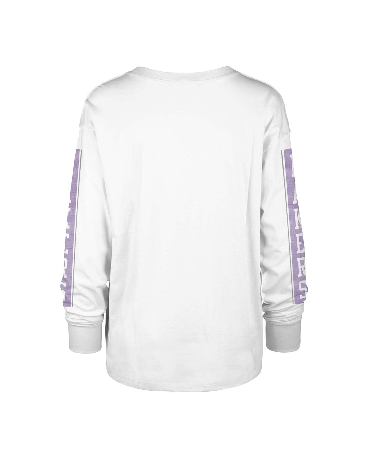Shop 47 Brand Women's ' White Los Angeles Lakers City Edition Soa Long Sleeve T-shirt