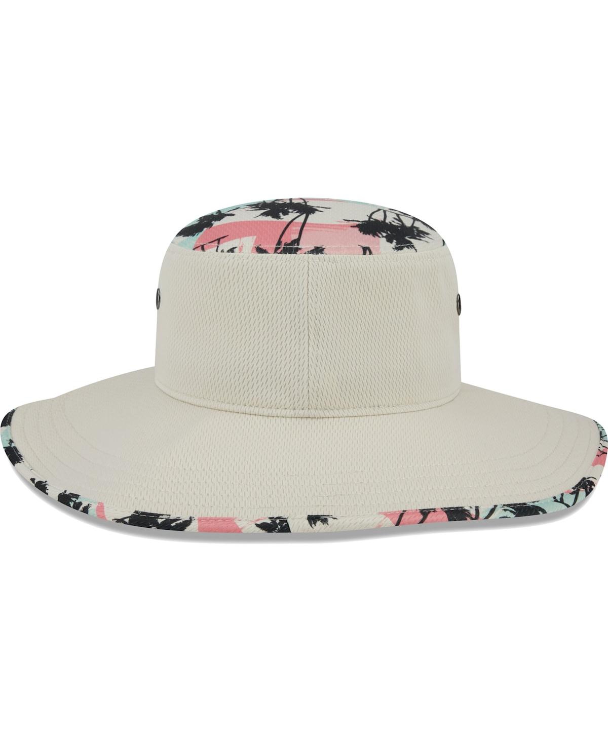 Shop New Era Men's  Natural Oakland Athletics Retro Beachin' Bucket Hat