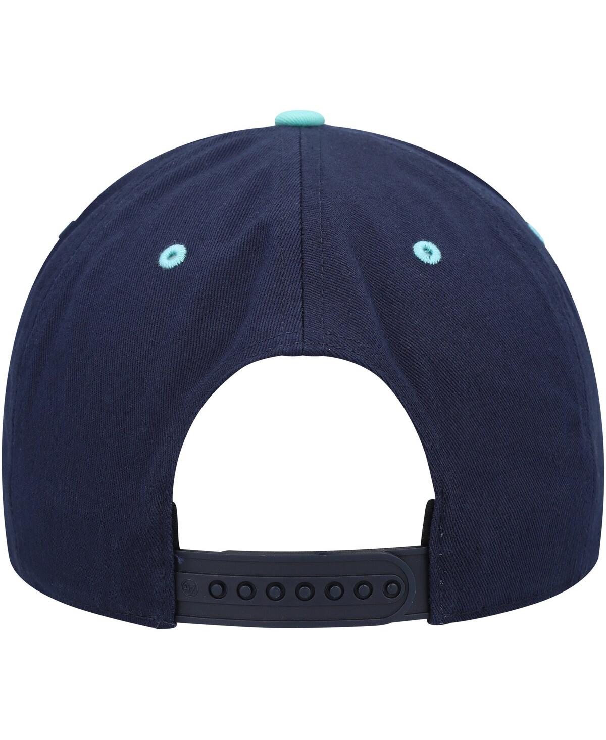 47 Brand Men's ' Deep Sea Blue, Light Blue Seattle Kraken Super Hitch Adjustable Snapback Hat In Deep Sea Blue,light Blue