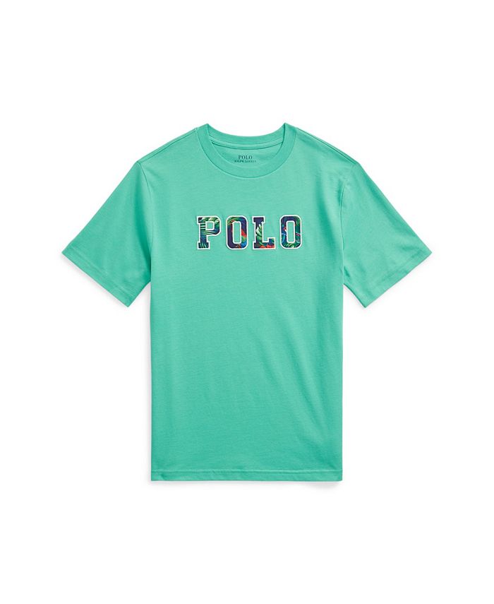 Polo Ralph Lauren Big Boys Tropical-Logo Cotton Jersey T-shirt