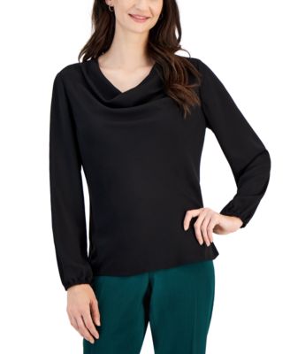 Macy's cowl neck tops deals