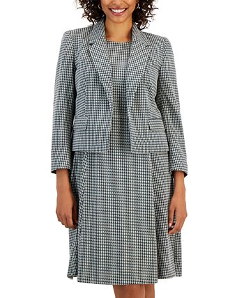 Kasper top houndstooth jacket