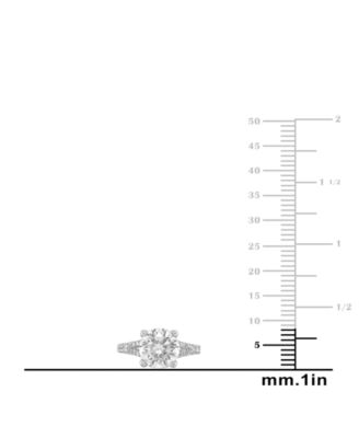 Certified Lab Grown Diamond Split Shank Engagement Ring (3-3/8 ct. t.w.) in 14k Gold