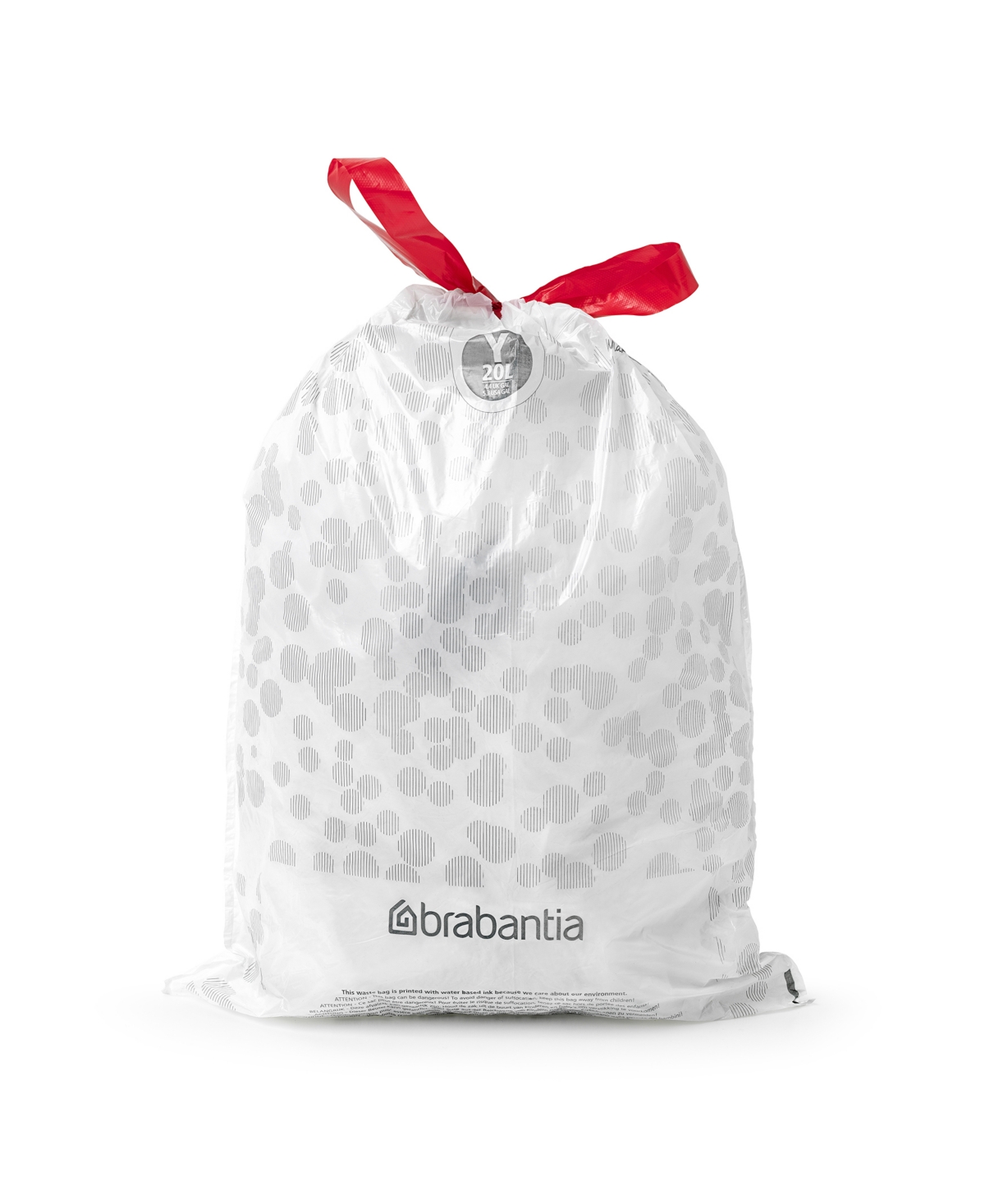 Shop Brabantia Perfectfit Trash Bags, Code Y, 5.3 Gallon, 20 Liter, 120 Trash Bags In White