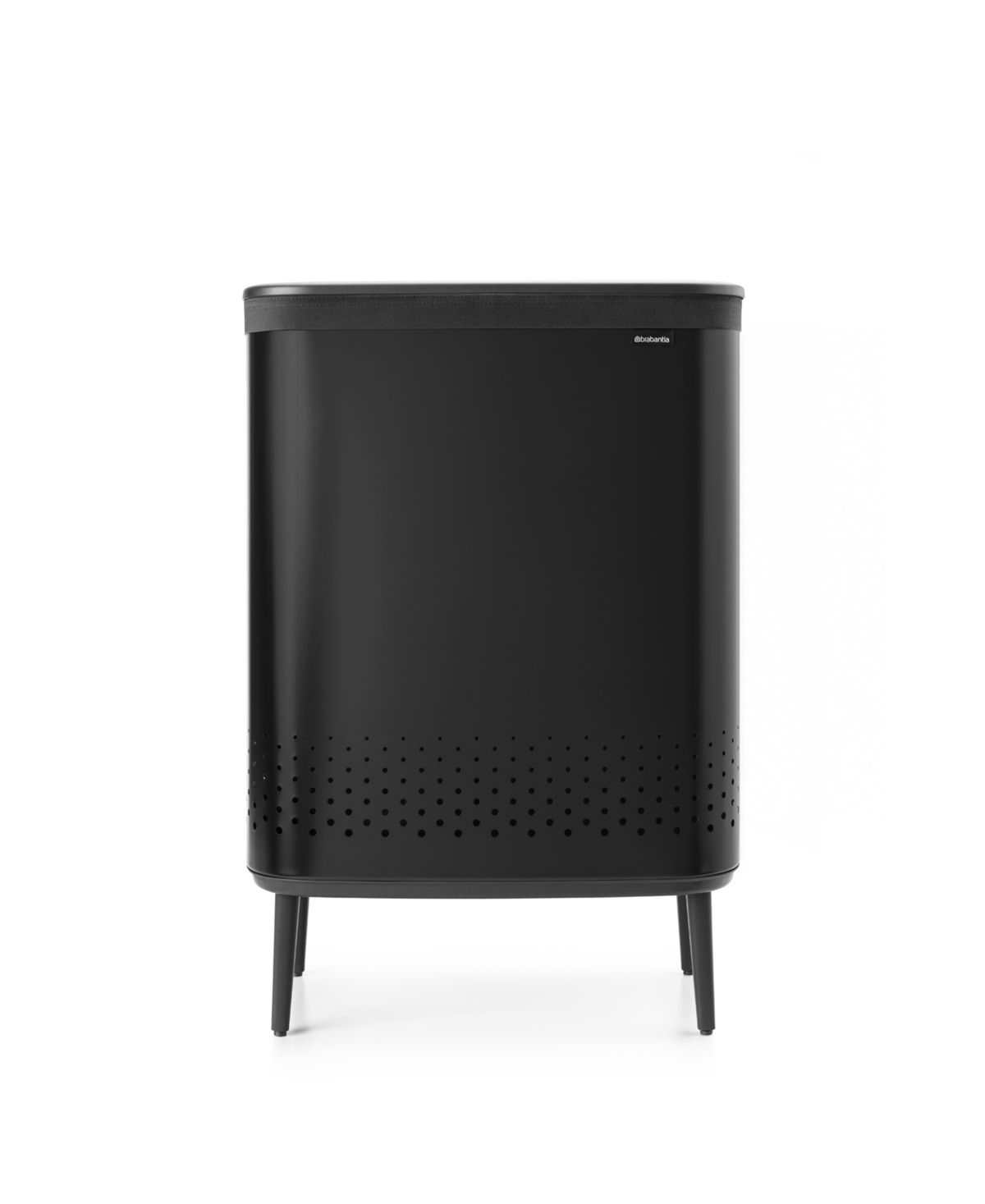 Brabantia Bo Laundry Hamper Hi, 2 X 11.9 Gallon, 2 X 45 Liter In Matte Black