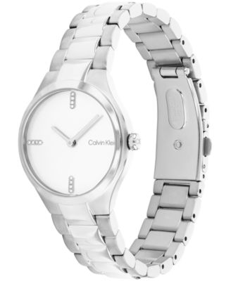 Women's 2H Quartz Silver-Tone Stainless Steel Bracelet Watch 30mm