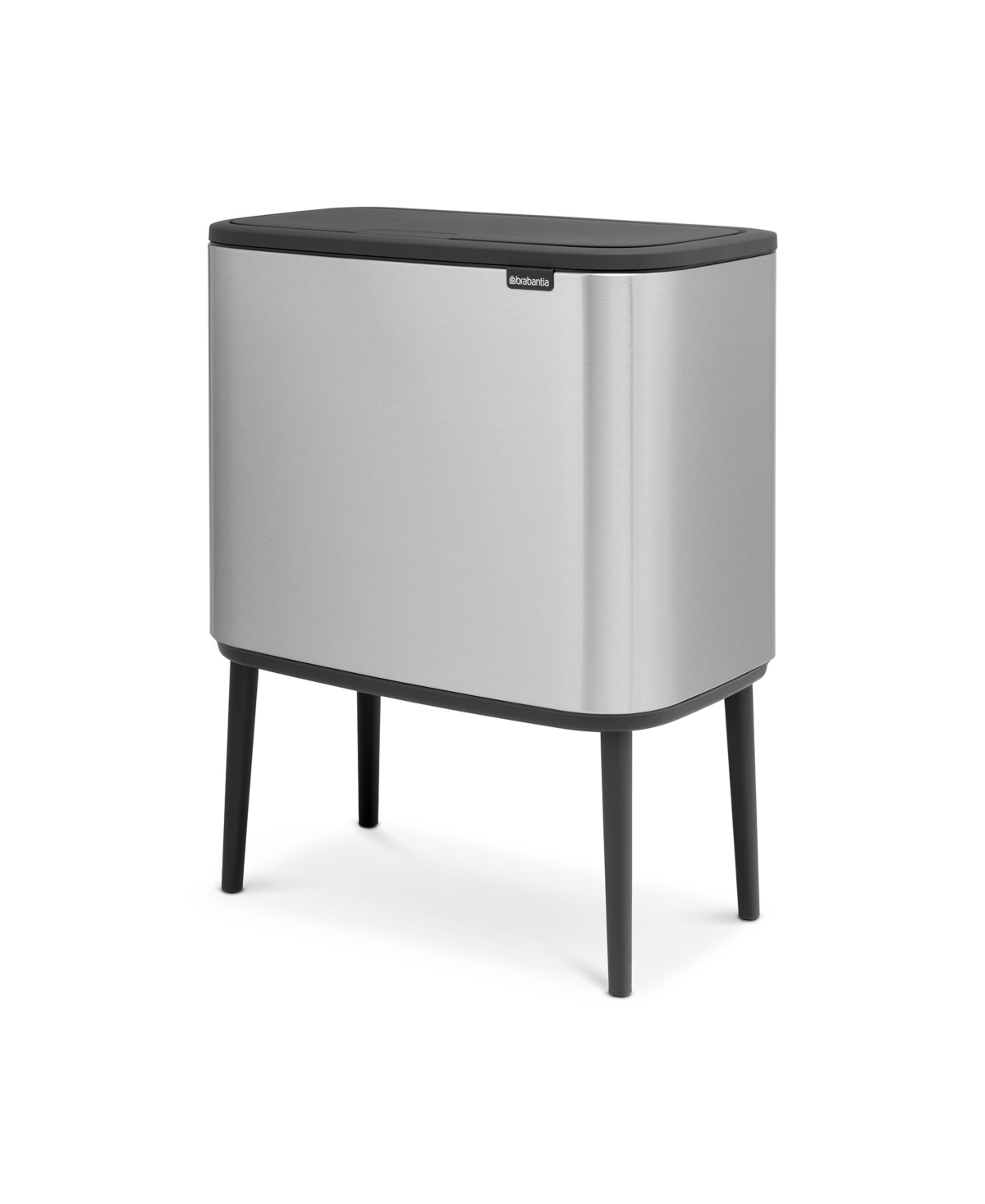 Shop Brabantia Bo Touch Top Trash Can, 9.5 Gallon, 36 Liter In Matte Steel Fingerprint Proof