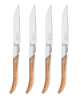 French Home Stainless Steel Laguiole Set Of 4 Connoisseur Steak Knives   24805547 Fpx.tif