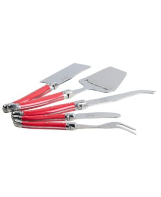 Laguiole 5 Piece Cheese Knife, Fork and Slicer Set