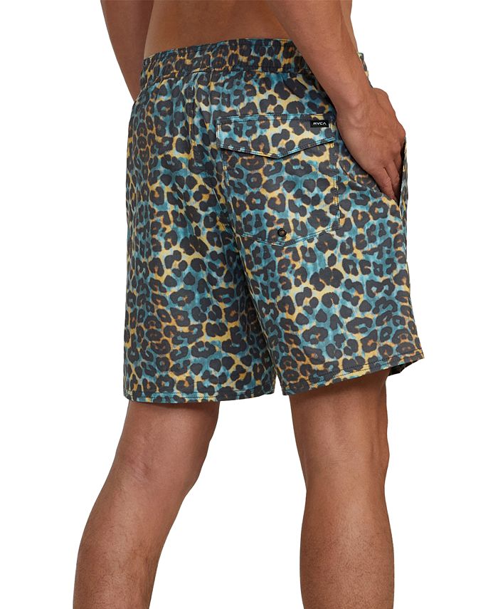 RVCA Men's Barnes Elastic Drawcord Board Shorts & Reviews Swimwear