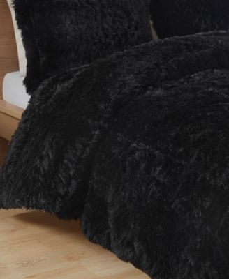 Malea Shaggy Faux-Fur 3-Pc. Comforter Set, Full/Queen
