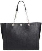 Macy's, Bags, Macys Inc Tortoise Black Bucket Bag Chain Strap