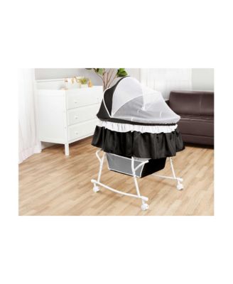 Baby Lacy Portable 2-in-1 Bassinet, Light Grey