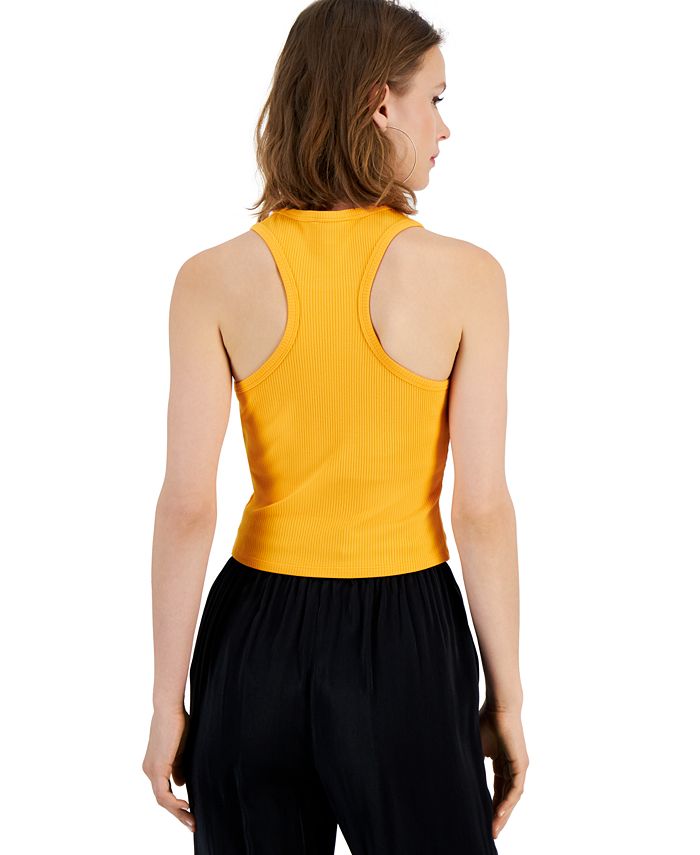 ToBeInStyle Women's Essential Ribbed Racerback Tank Top - Slim Fit Layering Basic - View #5