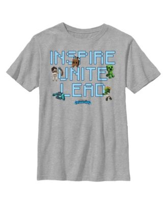 Microsoft Boy's Minecraft Legends Inspire Unite Lead Child T-Shirt - Macy's