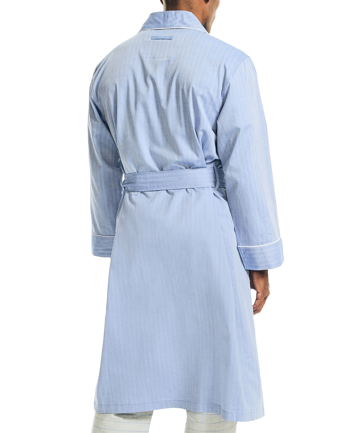 NauticaWoven Shawl Collar Robe - Herringbone