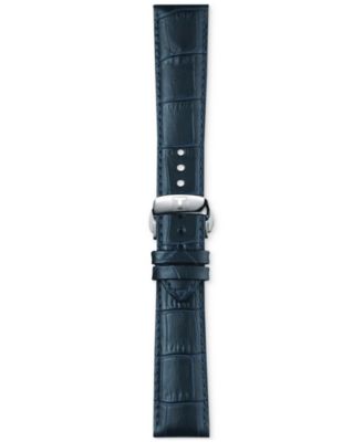 Official Interchangeable Blue Leather Watch Strap