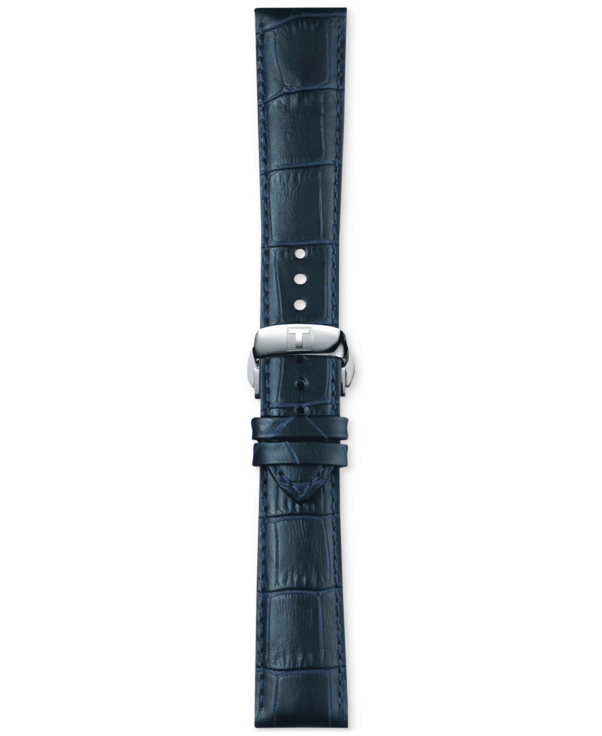 Tissot Official Interchangeable Blue Leather Watch Strap