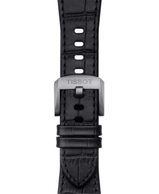 Official PRX Interchangeable Black Leather Watch Strap